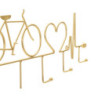 Apporta Abiti Da Muro Bicicletta Oro cm 59x3,2x26,5