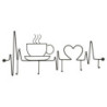 Apporta Abiti Da Muro Breakfast Nero cm 60x3,8x26,7