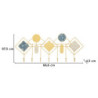 Apporta Abiti Da Muro Monday -b- cm 66,6x4,5x27,5