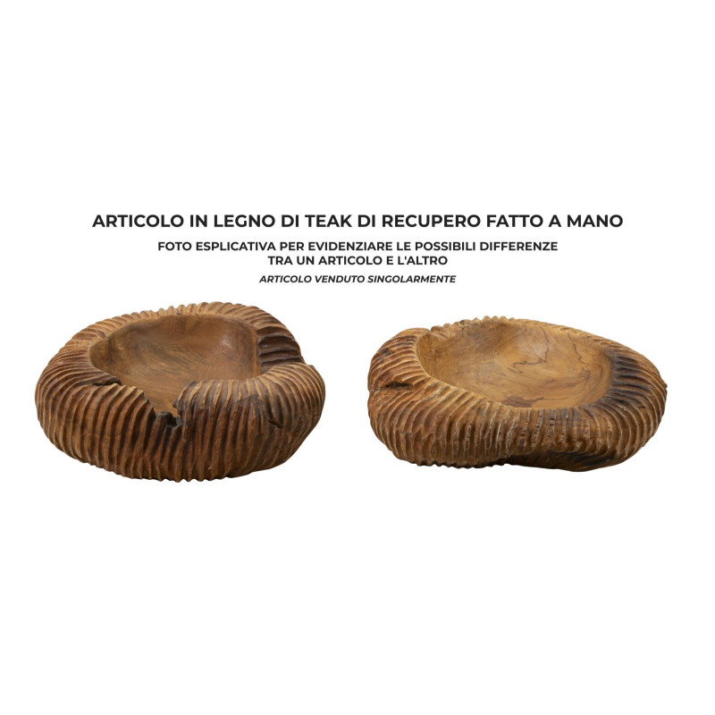 Set Tasche Garit In Teak Ric. cm 37x40x16 (pezzi Unici - Non Ripiani In Serie)