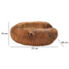 Set Tasche Garit In Teak Ric. cm 37x40x16 (pezzi Unici - Non Ripiani In Serie)