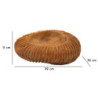 Set Tasche Garit In Teak Riciclato cm ø 32x11 (pezzi Unici - Non Ripiani In Serie)