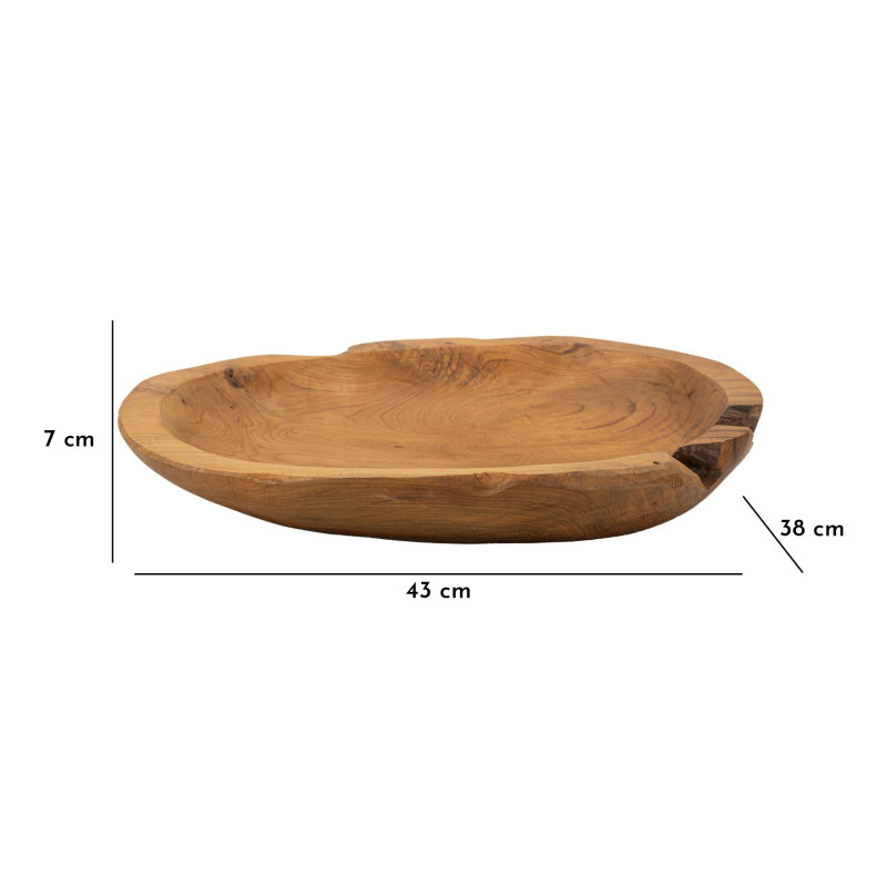 Set Tasche Tipisan In Teak Ric. cm 43x38x7 (pezzi Unici - Non Ripiani In Serie)