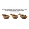 Set Tasche Spoon In Teak Ric. cm 36x16x8 (pezzi Unici - Non Ripiani In Serie)