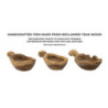 Set Tasche Spoon In Teak Ric. cm 36x16x8 (pezzi Unici - Non Ripiani In Serie)