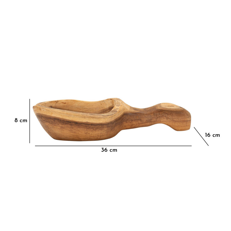 Set Tasche Spoon In Teak Ric. cm 36x16x8 (pezzi Unici - Non Ripiani In Serie)