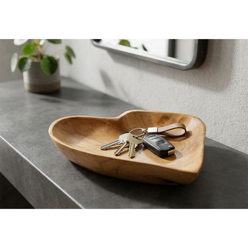 Set Tasche Kiha In Teak Ric. cm 27x29x4 (pezzi Unici - Non Ripiani In Serie)