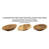 Set Tasche Wan In Teak Riciclato cm 37x26,5x7 (pezzi Unici - Non Ripiani In Serie)