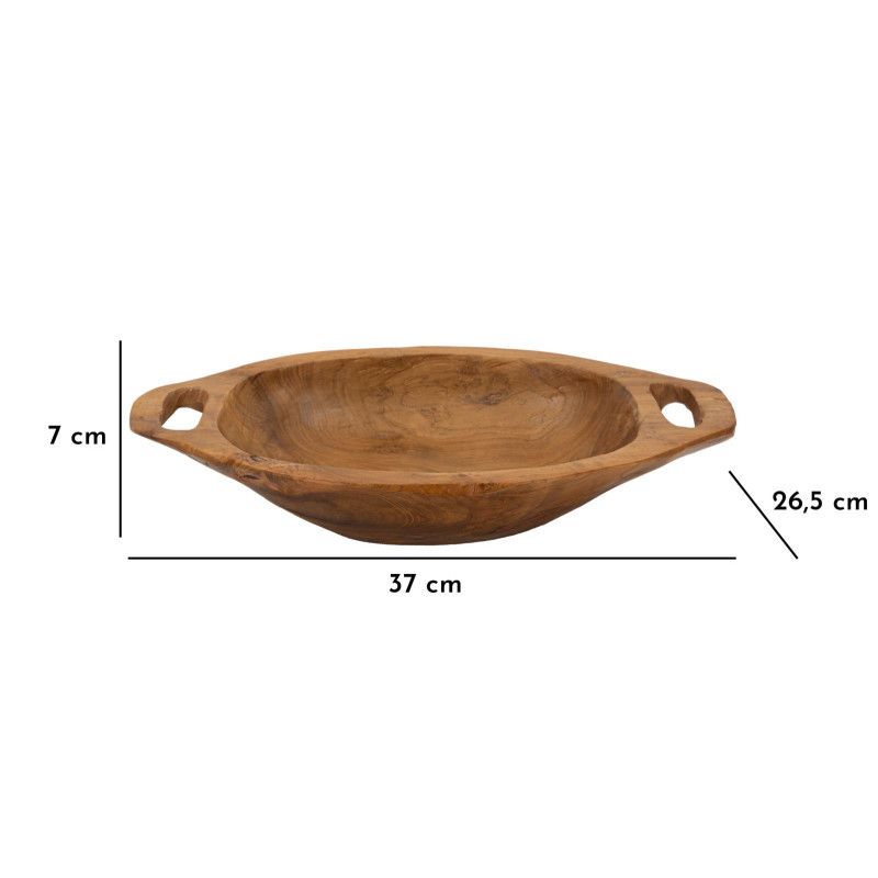 Set Tasche Wan In Teak Riciclato cm 37x26,5x7 (pezzi Unici - Non Ripiani In Serie)