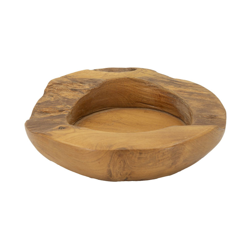 Set Tasche Erusi In Teak Ric. cm ø 20x6 (pezzi Unici - Non Ripiani In Serie)