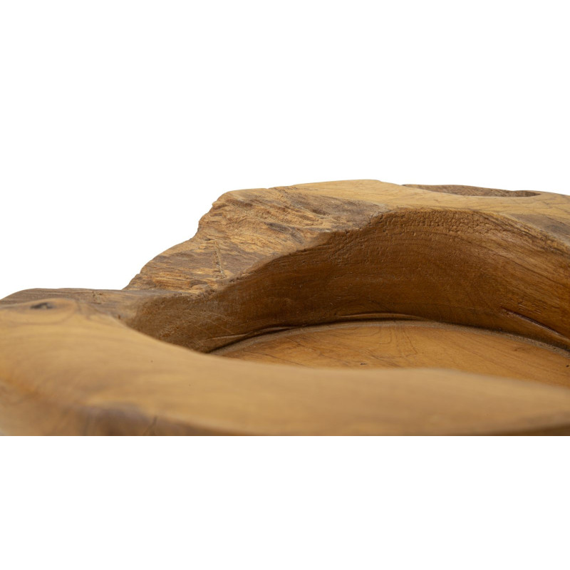 Set Tasche Erusi In Teak Ric. cm ø 20x6 (pezzi Unici - Non Ripiani In Serie)