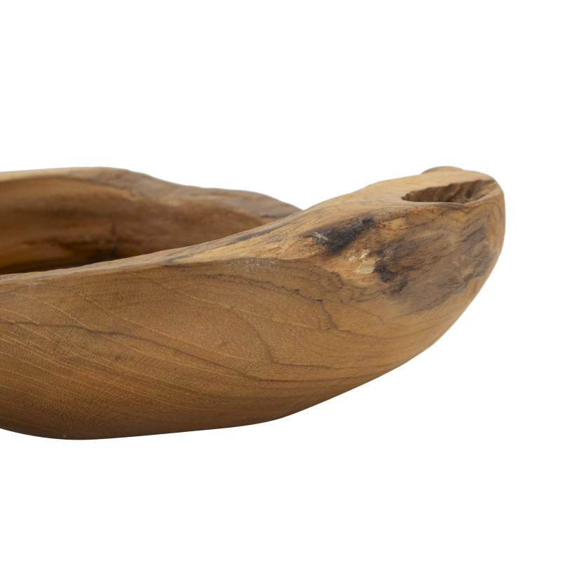 Set Tasche Erusi In Teak Ric. cm ø 20x6 (pezzi Unici - Non Ripiani In Serie)