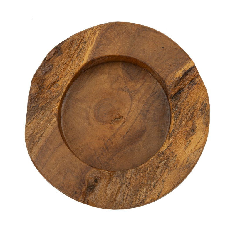 Set Tasche Erusi Plus In Teak Ric.cm ø 21x6 (pezzi Unici - Non Ripiani In Serie)