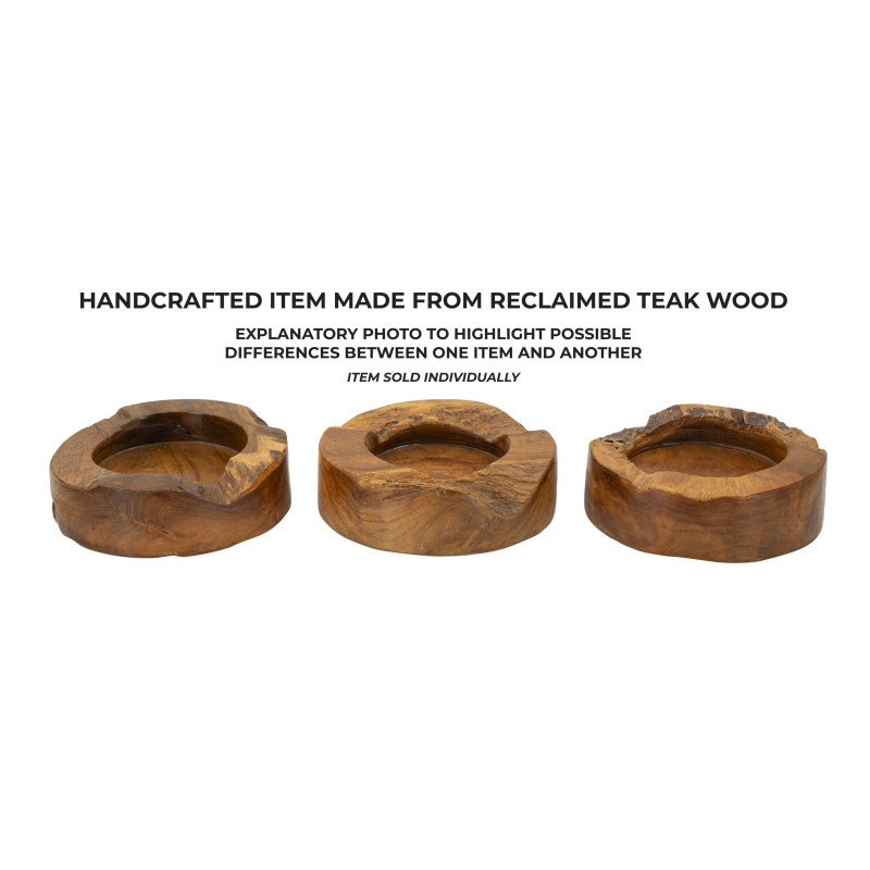 Set Tasche Erusi Plus In Teak Ric.cm ø 21x6 (pezzi Unici - Non Ripiani In Serie)
