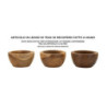 Set Tasche Erusi Simple In Teak Ric.cm ø15x9,5 (pezzi Unici-non Ripiani In Serie)