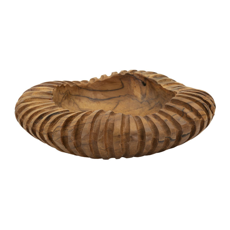 Set Tasche Geris In Teak Riciclato cm ø 29x7 (pezzi Unici - Non Ripiani In Serie)