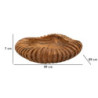 Set Tasche Geris In Teak Riciclato cm ø 29x7 (pezzi Unici - Non Ripiani In Serie)