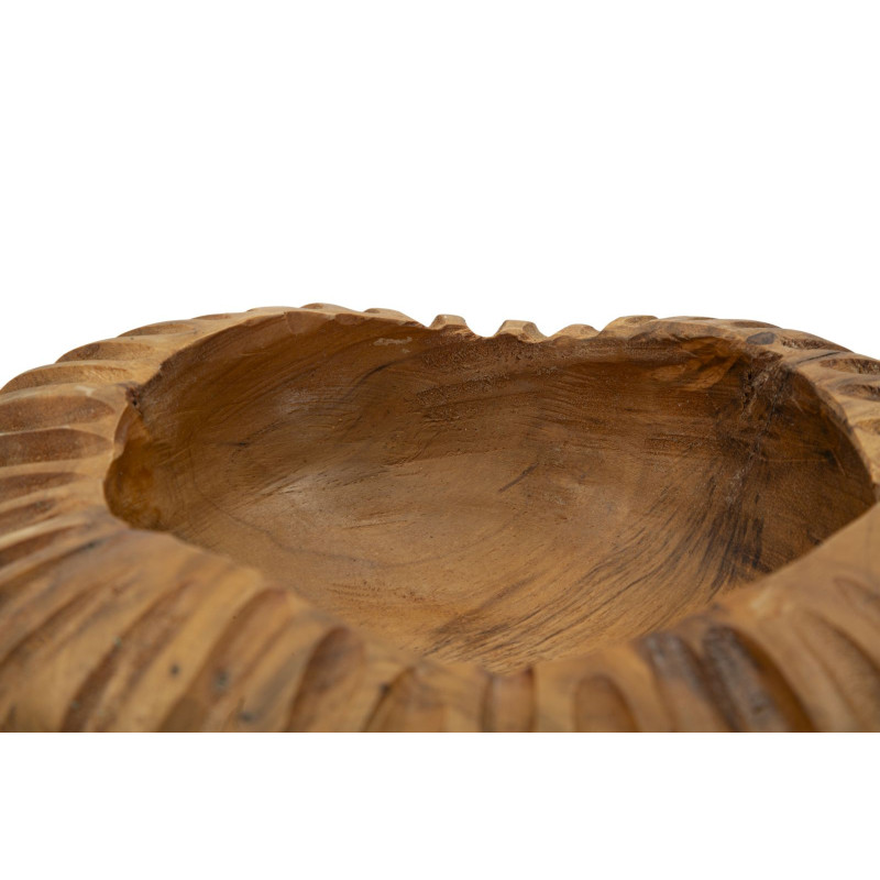 Set Tasche Geris In Teak Ric. cm ø 19x8 (pezzi Unici - Non Ripiani In Serie)