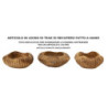 Set Tasche Geris In Teak Ric. cm ø 19x8 (pezzi Unici - Non Ripiani In Serie)