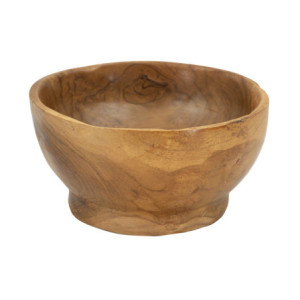 Set Tasche Butot In Teak Ric. cm ø 15x8 (pezzi Unici - Non Ripiani In Serie)