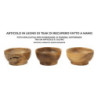 Set Tasche Butot In Teak Ric. cm ø 15x8 (pezzi Unici - Non Ripiani In Serie)