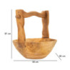 Set Tasche Timbo In Teak Riciclato cm 32x25x27 (pezzi Unici - Non Ripiani In Serie)