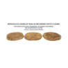 Set Tasche Pokon In Teak Ric. cm ø 24x2 (pezzi Unici - Non Ripiani In Serie)