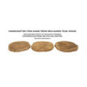 Set Tasche Pokon In Teak Ric. cm ø 24x2 (pezzi Unici - Non Ripiani In Serie)