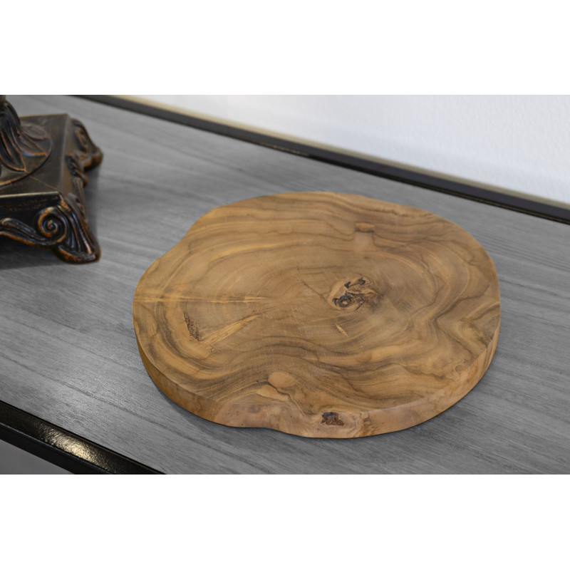 Set Tasche Pokon In Teak Ric. cm ø 24x2 (pezzi Unici - Non Ripiani In Serie)