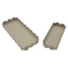 Set Tasche Saturno Rettangolare Tortora Coppia cm 40x16,5x4,5-29x12x4,5