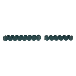 Zoom Set Tasche Saturno Rettangolare Ottanio Coppia cm 40x16,5x4,5-29x12x4,5