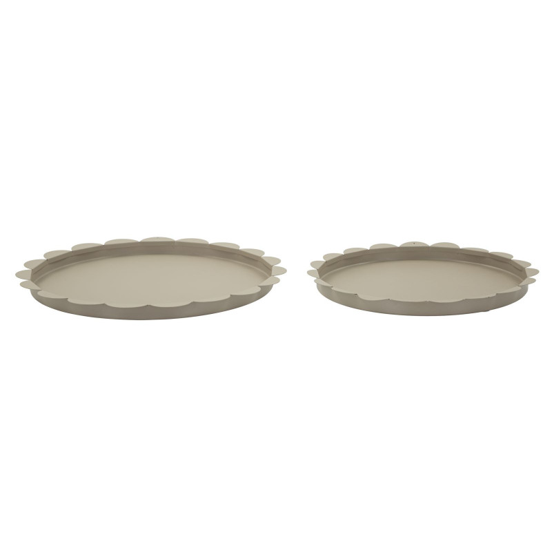 Set Tasche Saturno Rot. Tortora Coppia cm ø 33x2-27,5x2