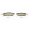 Set Tasche Saturno Rot. Tortora Coppia cm ø 33x2-27,5x2
