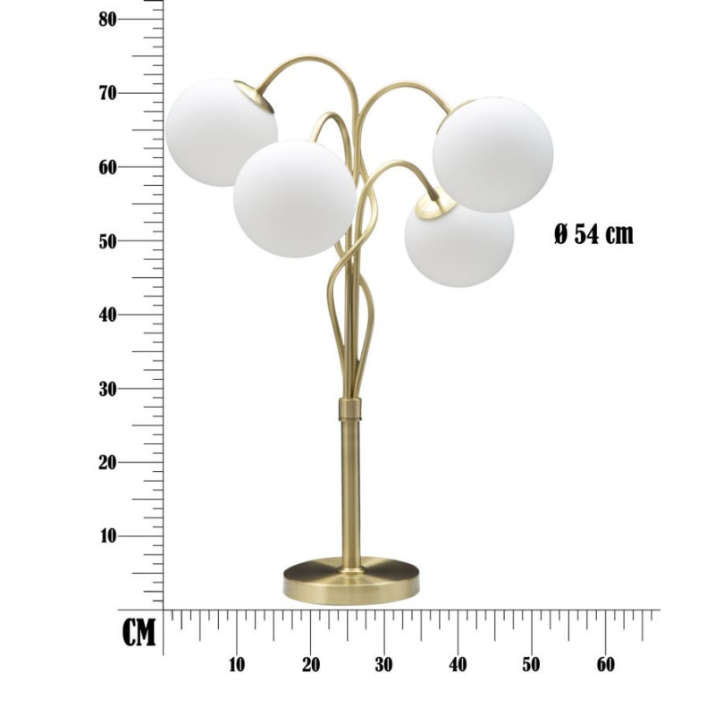 Lampadelle A Da Tavolo Glamy 4 Light cm ø 53x74