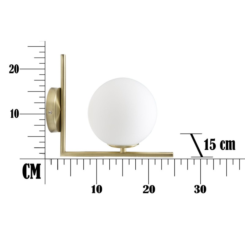 Lampadelle A Da Muro Glamy cm 15x25x22