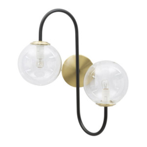 Lampadelle A Da Muro Iron Black cm 36x24x45