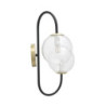 Lampadelle A Da Muro Iron Black cm 36x24x45