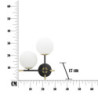 Lampadelle A Da Muro Darky Double cm 30x17x35