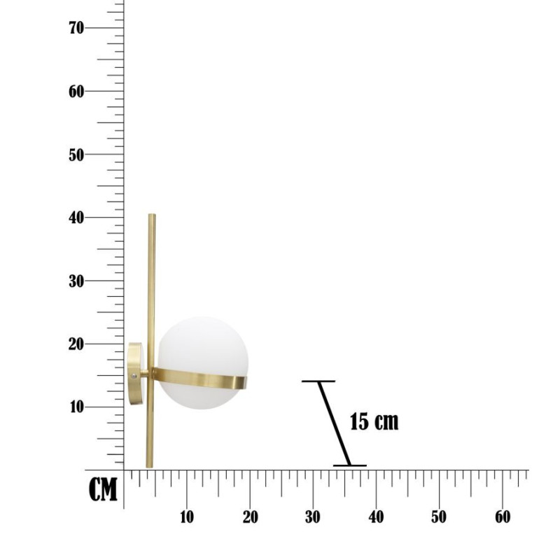 Lampadelle A Da Muro Glamy Circle cm 15x20x40