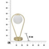 Lampadelle A Da Tavolo Glamy Drop cm 25x18x50