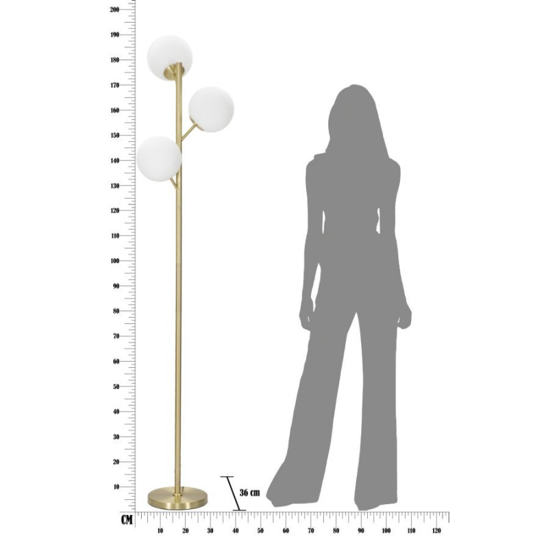 Lampadelle A Da Terra Glamy 3 Luci cm ø 36x190