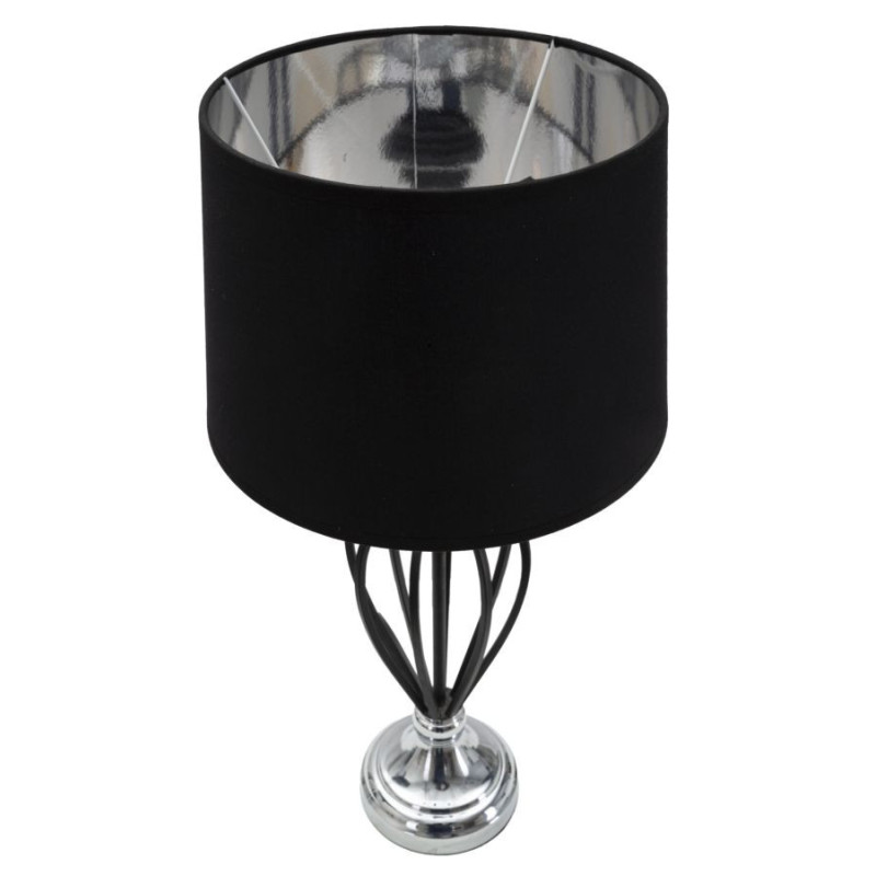 Lampadelle A Da Tavolo Darky Silver cm ø 28x56