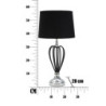 Lampadelle A Da Tavolo Darky Silver cm ø 28x56