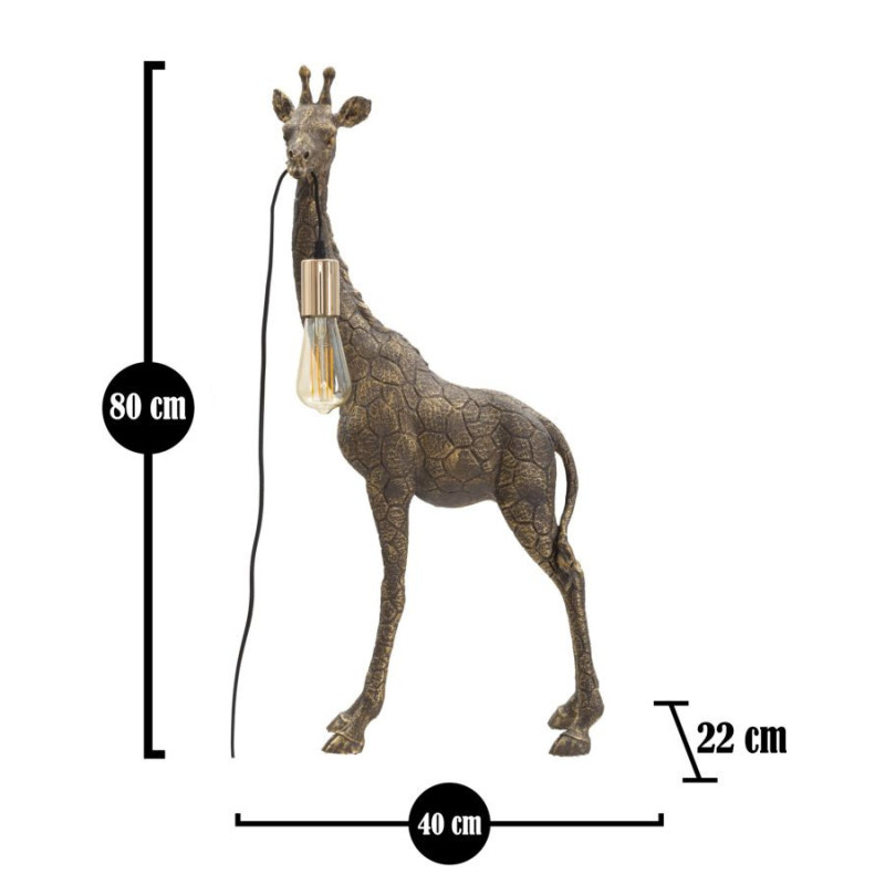 Lampadelle A Da Tavolo Giraffa cm 40x22x80