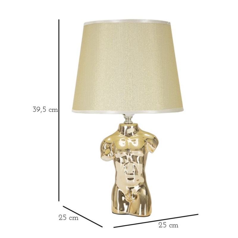 Lampadelle A Da Comodino Glam Man cm 25x42,5