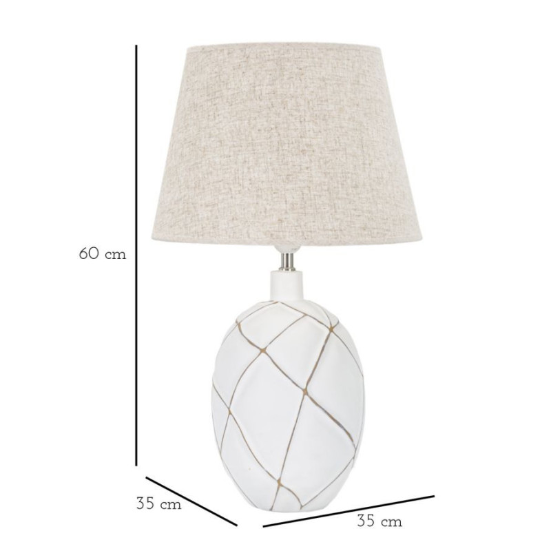 Lampadelle A Da Tavolo Resina Lines cm ø 35x60
