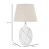 Lampadelle A Da Tavolo Resina Lines cm ø 35x60