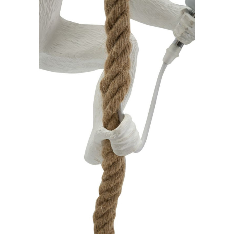 Lampadelle Ario Monkey Bianco cm ø 27x32x60