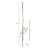 Lampadelle Ario Monkey Bianco cm ø 27x32x60