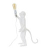 Lampadelle A Da Tavolo Monkey Bianco cm ø 26x34x55
